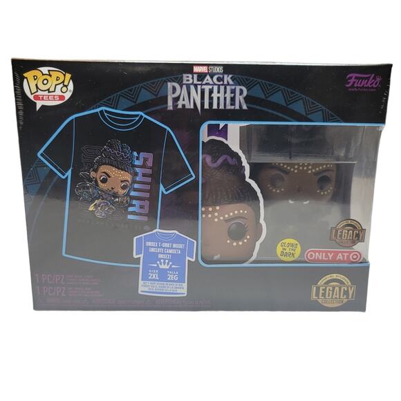Funko POP & 2XL Tee Wakanda Forever Shuri Glow In The Dark Target Exclusive NIB - Picture 1 of 6